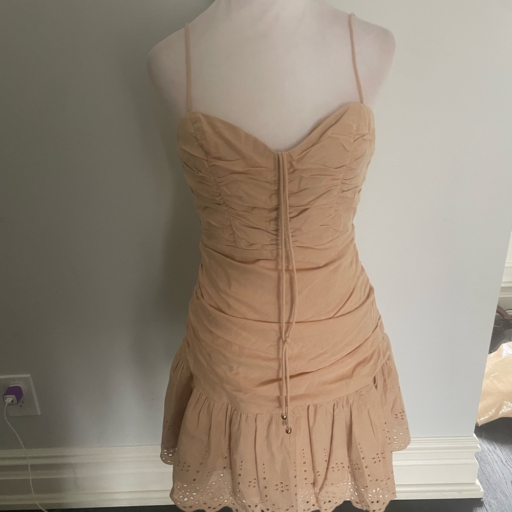 one and only ruch cami mini dress